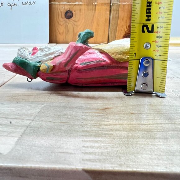 House Of Hatten 1987 Enchanted Forest Hand-Painted Santa Figurine Bells Star - Picture 10 of 11